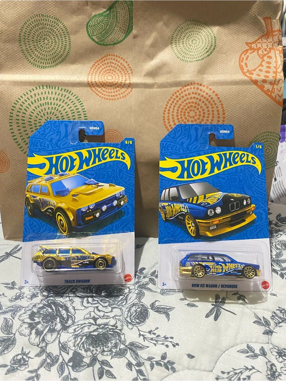 Hot Wheels 58th Anniversary Chase Track Dwagon BMW M3 Blue & Gold